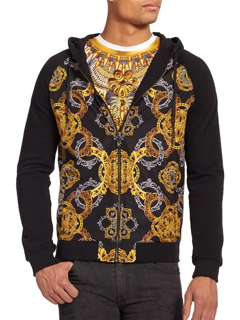 versace hoodie for men|Versace sweatshirt men's.